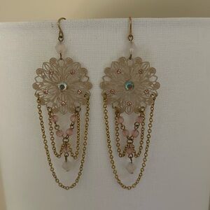 Boho Chic Crystal Earrings